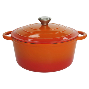 <span class=keywords><strong>Cocotte</strong></span> <span class=keywords><strong>en</strong></span> <span class=keywords><strong>fonte</strong></span> émaillée <span class=keywords><strong>ronde</strong></span> classique et colorée, antiadhésive avec couvercle, compatible four et plaques de cuisson à gaz et à induction - Product Image 2