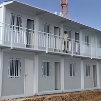 Bâtiments de bureaux préfabriqués en conteneurs, conception d'escaliers et de canopies, certification ignifuge de classe A