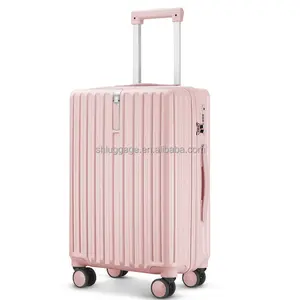 Vendita calda valigia da viaggio materiale per pc nuovi colori muti trolley con serratura TSA