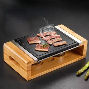 Meilleures ventes : Ensemble complet de pierres de cuisson, <span class=keywords><strong>plaque</strong></span> de cuisson pour steak, gril de table et <span class=keywords><strong>pierre</strong></span> de cuisson BBQ intérieure en roche de lave froide - Product Image 1