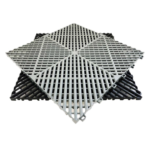 Dalles de sol modulaires antidérapantes en PP, <span class=keywords><strong>tapis</strong></span> de sol en plastique, dalles de sol emboîtables pour garage, atelier, magasin de détail automobile - Product Image 2
