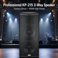 Speaker Profesional Pasif KP-215 Dual 15 Inch 900W AES 139dB Peak untuk Sistem Suara Restoran, Auditorium, dan Acara