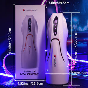 Produit <span class=keywords><strong>sexuel</strong></span> pour adultes, entièrement étanche, écran LCD, 9 modes de vibration/9 modes de succion, rotation, poussée automatique, masturbateur masculin - Product Image 2