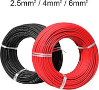Câble solaire flexible basse tension à conducteurs toronnés en cuivre étamé isolés XLPO, DC 1500V, 1mm²-35mm²