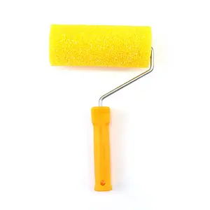 Hersteller Großhandel gelbe Schwamm-Schlagbürste Bürste Außenwand Steinfarbe elastische Farbe Schlagbürste Werkzeug