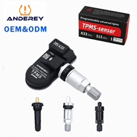 Capteur TPMS programmable universel ANDEREY 433 MHz 315 MHz, remplace 98 % des véhicules, capteur de pression des pneus PEPS pour la sécurité automobile