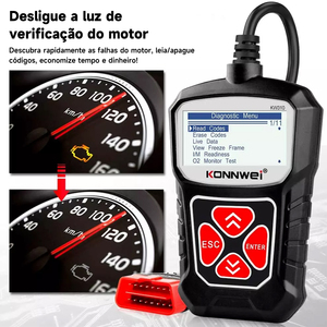 KONWEI KW310, superventas, escáner OBD2, herramienta de diagnóstico de coche para motor diésel y gasolina, analizador y lector de código de problemas - Product Image 6