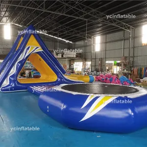 워터 파크 풍선 트램폴린 및 슬라이드 바다 재미있는 풍선 부동 물 점프 콤보 게임 풍선 물 장비 장난감