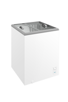 Vitrine Réfrigérée Grande Capacité pour Crèmes Glacées, Congélateur Commercial à Boissons Fraîches avec Porte Vitrée Transparente
