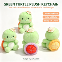 Série Tortues en Peluche : Peluches Tortues, Poupées en Peluche, Porte-clés, Jouets en Peluche Personnalisés, Adorables Peluches