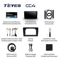 Radio Multimedia TEYES CC4 con CarPlay y Android Auto para Daihatsu YRV 2000-2005, Estéreo para Auto, 2DIN