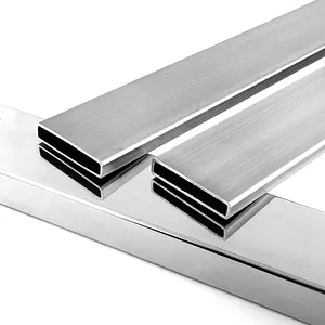 ISO شهادة أنابيب من الفولاذ المقاوم للصدأ 201 أنبوب مستطيل الشكل با/No.4 ss أنابيب الفولاذ المقاوم للصدأ أنبوب