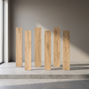 Baldosas de Porcelana con Aspecto de Madera Mate Maple Sandal de 20x120cm, Baldosas de Madera Natural para Pisos Interiores - Product Image 1