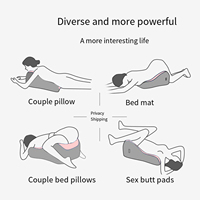Coussin multifonctionnel en forme de cœur pour couples, coussin de soutien surélevé pour la lecture, la maternité, le sommeil sur le côté et les moments intimes