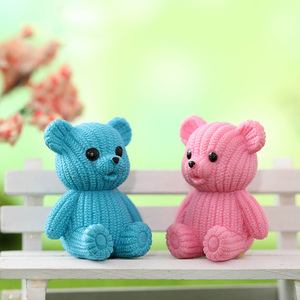 Mini Ositos de PVC en 8 Colores, Figuras de Ositos de Peluche en Miniatura, Animales Pequeños para Esconder en Jardines de Hadas, Accesorios para Manualidades, Decoración de Escritorio - Product Image 4