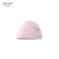 MW-060X-Pink Baru 2.4G & BT Mouse Ergonomis Vertikal Nirkabel Dual Mode 6D Mouse Komputer Desain Pereda Nyeri Pergelangan Tangan