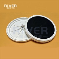 Diffuseur de bulles fines de type disque pour bassin, EPDM+PP, oxygène micro-nano bulles, diamètre 260 mm, débit 1,5-6 m/h, garantie 1 an