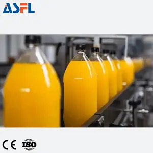 Automatic Hot Filling Head Beverage Drink Bottle Liquid Cooking Olive Oil Isobaric Orange Soda Fruit Juice Bottling Machine