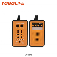 Yobolife LM3616 Lampu Tenaga Surya Luar Ruangan 80Wh Penyimpanan Darurat Stasiun Tenaga Surya 12V Kit Penerangan Tenaga Surya Dengan Radio Mp3 Bluetooth
