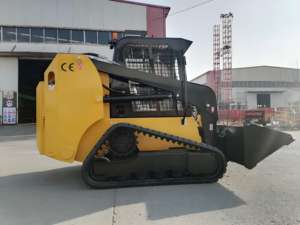 热卖中国柴油迷你滑移转向履带式装载机土方机械滑移转向装载机带铲斗 - Product Image 2