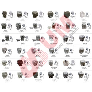 Kit Cilindro e Pistone Industriale UM MS070 OEM 105cc per Motosega a Benzina, Ricambio con Alesaggio da 58mm - Product Image 6