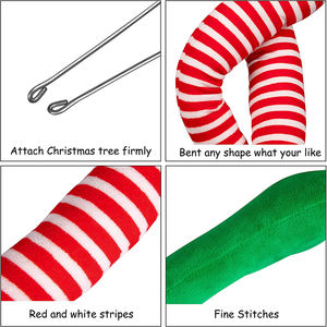 Patas de peluche de elfo de Navidad, adornos para fiesta de Navidad, 23 pulgadas, 754 - Product Image 2