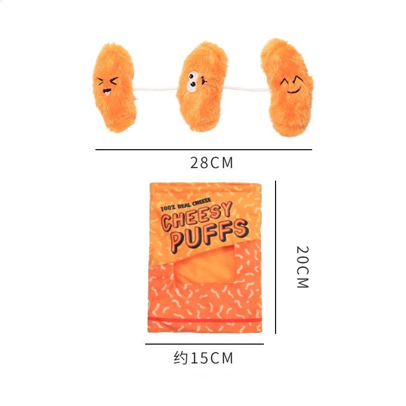 Cheese Puff Dog Food Hiding Toy