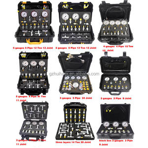 खुदाई भागों सार्वभौमिक डिजिटल दबाव गेज 3 गेज परीक्षण उपकरण डिजिटल हाइड्रोलिक दबाव गेज टेस्ट किट परीक्षण उपकरण - Product Image 2