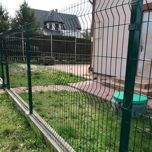 Clôture en treillis métallique soudé incurvé 3D galvanisé à effet <span class=keywords><strong>rigide</strong></span>, économique, pour jardin extérieur, <span class=keywords><strong>panneau</strong></span> de clôture triangulaire 3D - Product Image 4