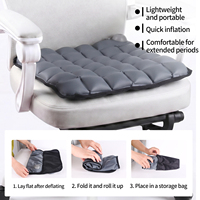 Coussin de siège gonflable portable et pliable en TPU, ergonomique, respirant, soulagement de la pression, soutien des fesses pour chaise