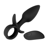 Vibrations-Analplug, 10 Vibrationsmodi, wiederaufladbar, Vibrator mit Fernbedienung, geeignet für männliche und weibliche Paare