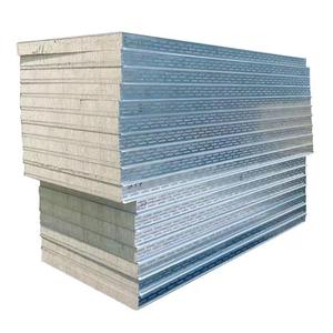 Panneaux sandwich en <span class=keywords><strong>laine</strong></span> <span class=keywords><strong>de</strong></span> <span class=keywords><strong>roche</strong></span> compressée pour toiture et mur, acier galvanisé, résistant au feu, résistant à l'eau, pour four, chambre froide, atelier - Product Image 5