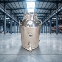 Cuve à lait en acier inoxydable de 13 gallons, électrique, semi-automatique, capacité personnalisable, chaudière de distillation d'alcool