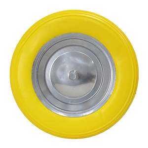 Ruota per carriola con cerchio in metallo e costruzione solida - Product Image 3