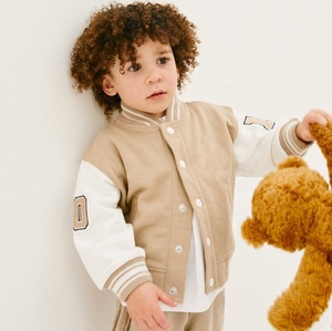 Logo personnalisé chenille broderie vêtements d'extérieur <span class=keywords><strong>veste</strong></span> unisexe enfants bébé garçon Baseball Varsity vestes - Product Image 2