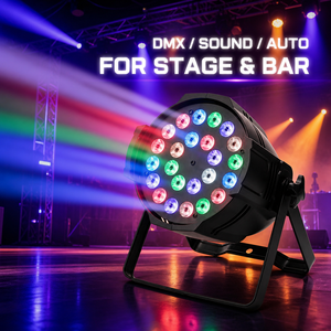 Luz LED Par Impermeable para Exteriores IP65 DMX512 de 54 Piezas para Escenarios, Eventos, Espectáculos y Fiestas - Product Image 5