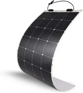 Painel solar de alta eficiência 36 painéis solares e é 100w 12v preto conector de quadro de caixa à prova d'água jia