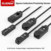 Capteur de proximité inductif carré NPN SUENW IP67 NC DC12-24V 3 fils, distance de détection 4 mm
