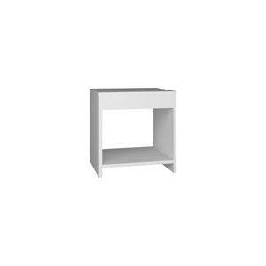 Chroma 16.5 Inch Tall Minimalistic Nightstand With <b>Open</b> Shelf For Bedroom Storage - Product Image 2