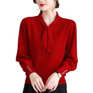 Casual Zijden Pullover-Shirts Voor Dames Gebreide Kleding Voor Meisjes In Het Herfstseizoen - Product Image 1