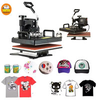 Machine de transfert thermique par sublimation multifonctionnelle 5 en 1, 30 cm * 38 cm, très vendue, machine d'impression de t-shirts