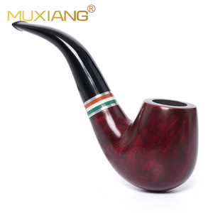 Muxiang <span class=keywords><strong>Sherlock</strong></span> <span class=keywords><strong>Holmes</strong></span> thuốc lá ống màu đỏ cao đánh bóng đầy màu sắc ban nhạc 9mm ống hút - Product Image 2