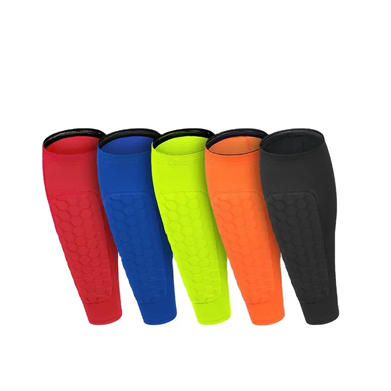 Manufacturers Outdoor Sports Football Honeycomb Anti-collision EVA Basketball Leg Socks Breathable Calf Protection