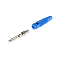 Cuivre pur plaqué or sans soudure 32A connecteur haute tension haute intensité 4mm fiche banane manchon en caoutchouc souple tête banane 7Pin