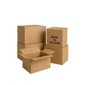 Made in Vietnam Eco-Friendly Heavy-Duty Corrugated Board Slotted <b>Boxes</b> Rectangle Recyclable Flexo Printing Custom Order Accepted - Product Image 1