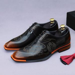 Zapatos de Cuero Formales para Hombre, Estilo Oxford, para Uso Casual, con Acabado Pulido y Superficie Brillante, Zapatos de Boda para Hombre - Product Image 2