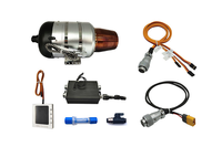 Moteur turbojet métallique sans balais Swiwin SW400Pro 40 kg de poussée avec moule exclusif pour grands modèles d'avions RC - Garantie 1 an DIY