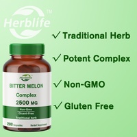 Vente chaude OEM - Personnalisable - Capsules de melon amer 2500 mg |   200 unités |   Extrait non OGM et sans gluten |   Complément complexe