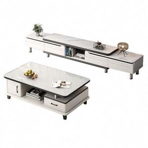 وحدة حائط عائمة الحد الأدنى الحديثة فندق فاخر الشمال العتيقة تلفزيون مجلس الوزراء جي الحديثة الفاخرة أثاث غرفة المعيشة - Product Image 6