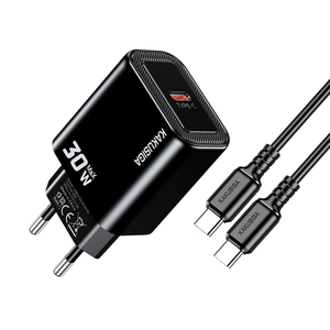Kit de Cargador de Doble Puerto con Moldeado Personalizado Serie <span class=keywords><strong>JIAXIN</strong></span> KSC-1656 (Estándar Europeo) USB a Tipo-C - Product Image 4